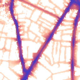 Daytime road noise heatmap for SW8 1BY