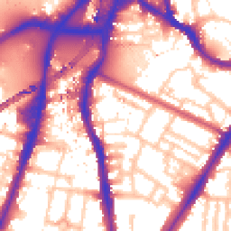 Daytime road noise heatmap for SW8 1EA