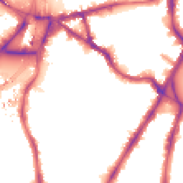 Night-time road noise heatmap for SW8 1QD