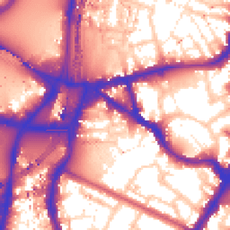 Daytime road noise heatmap for SW8 1TD