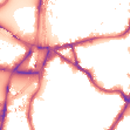 Night-time road noise heatmap for SW8 1TD