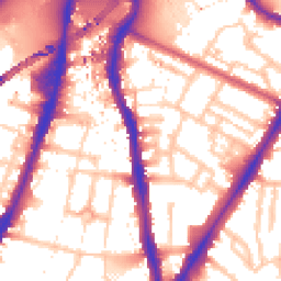 Daytime road noise heatmap for SW8 1XB