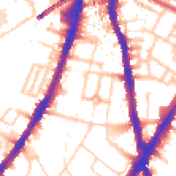 Daytime road noise heatmap for SW8 2HB