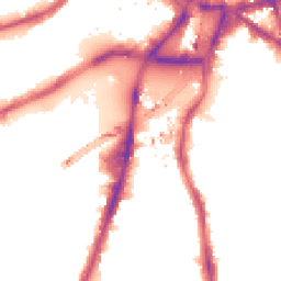 Night-time road noise heatmap for SW8 2TG