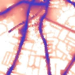 Daytime road noise heatmap for SW8 2UJ