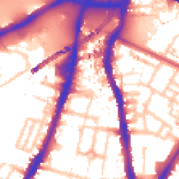 Daytime road noise heatmap for SW8 2XA