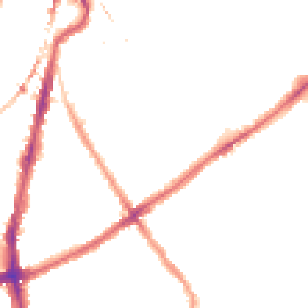 Night-time road noise heatmap for SW8 3EH