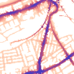 Daytime road noise heatmap for SW8 3PR