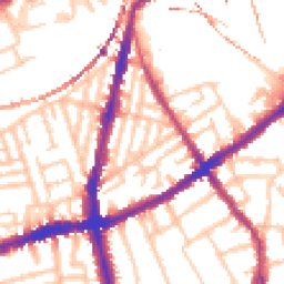 Daytime road noise heatmap for SW8 3TL
