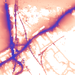 Daytime road noise heatmap for SW8 4DS