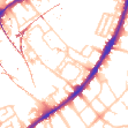 Daytime road noise heatmap for SW8 4HS