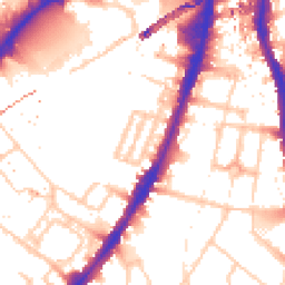 Daytime road noise heatmap for SW8 4RU