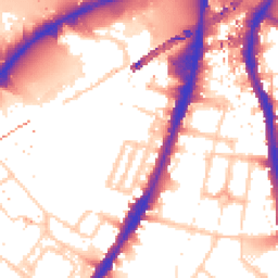 Daytime road noise heatmap for SW8 4SN