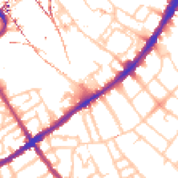 Daytime road noise heatmap for SW8 4TP
