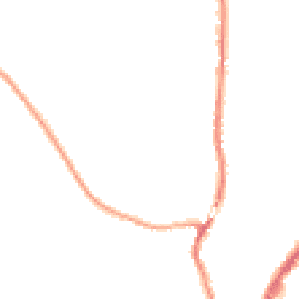 Night-time road noise heatmap for SY1 2PW