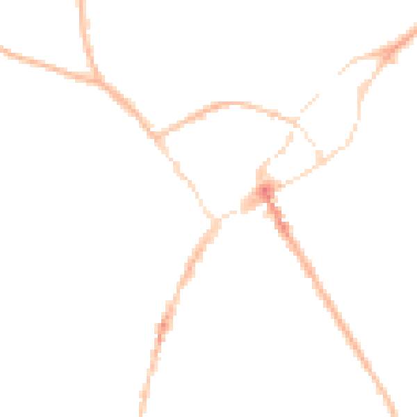 Night-time road noise heatmap for SY11 1AA