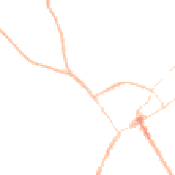 Night-time road noise heatmap for SY11 1AL
