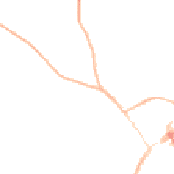 Night-time road noise heatmap for SY11 1BD