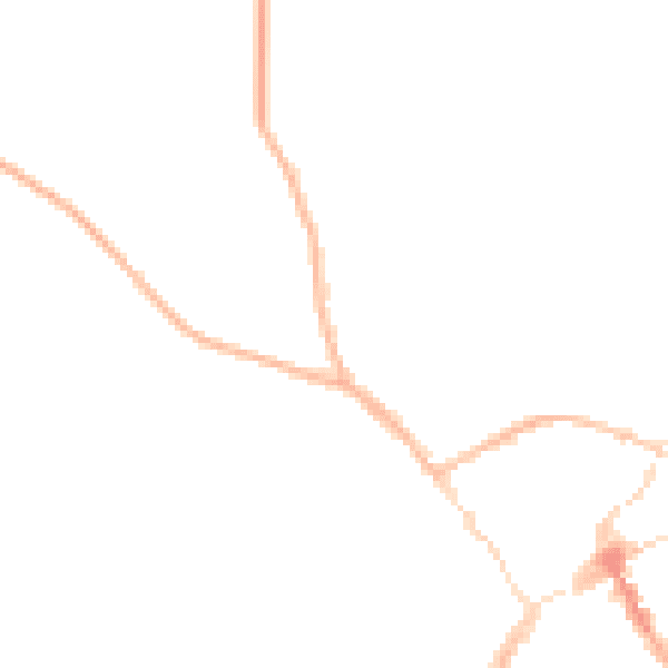 Night-time road noise heatmap for SY11 1BH