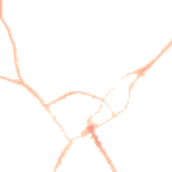 Night-time road noise heatmap for SY11 1DD