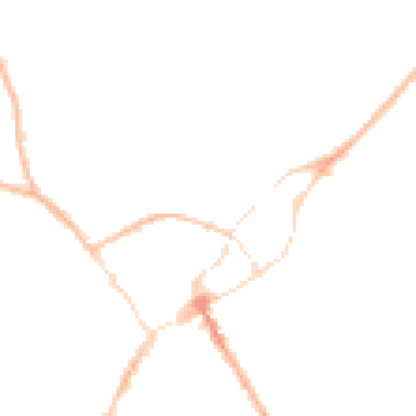 Night-time road noise heatmap for SY11 1DF