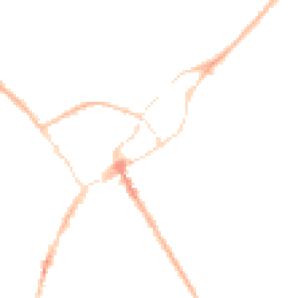 Night-time road noise heatmap for SY11 1RB