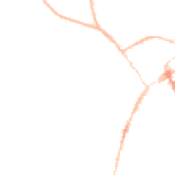 Night-time road noise heatmap for SY11 1RR
