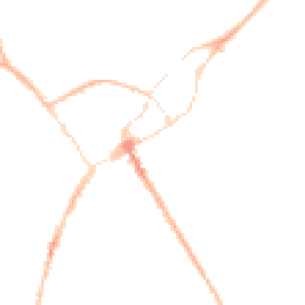 Night-time road noise heatmap for SY11 2JL