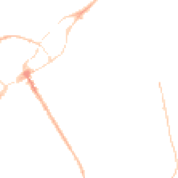 Night-time road noise heatmap for SY11 2JN