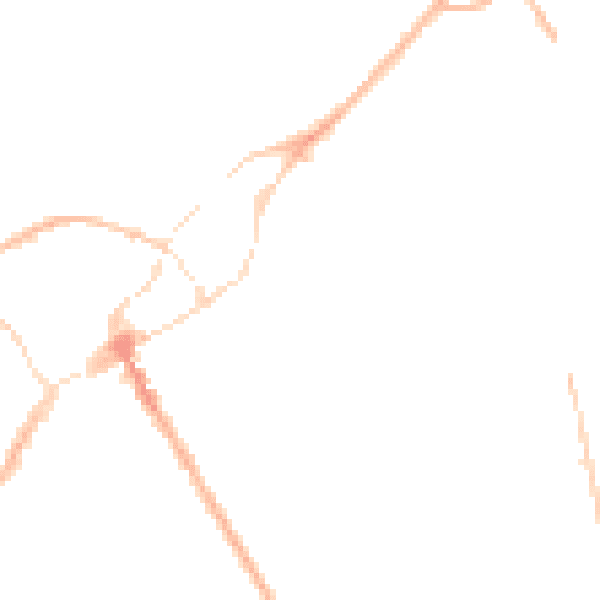 Night-time road noise heatmap for SY11 2JP