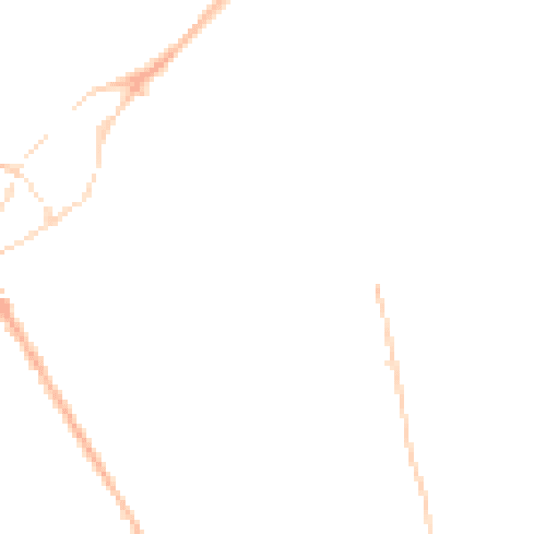 Night-time road noise heatmap for SY11 2JY