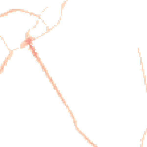 Night-time road noise heatmap for SY11 2SN