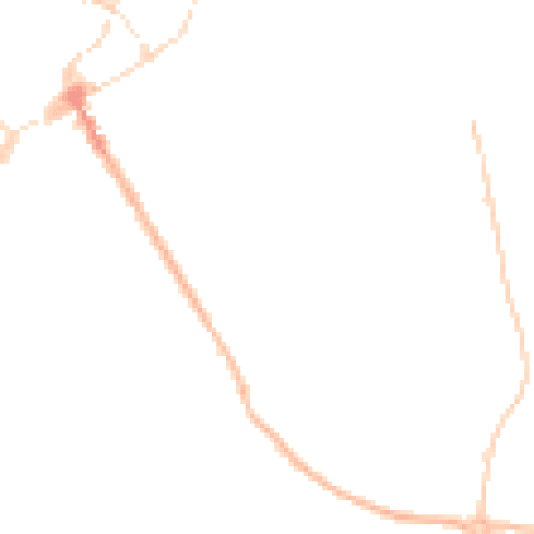 Night-time road noise heatmap for SY11 2TS