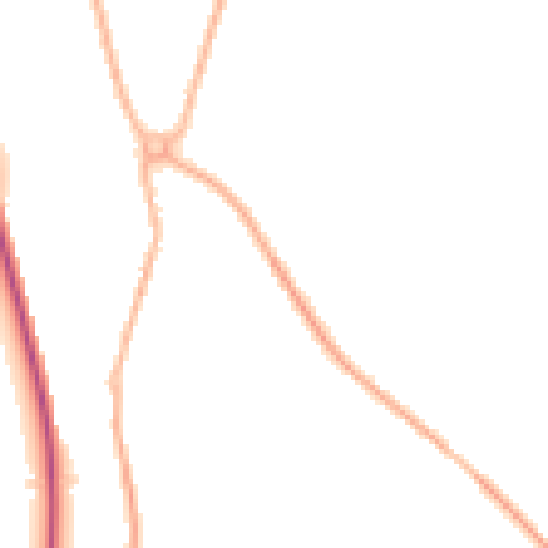 Night-time road noise heatmap for SY11 3GZ