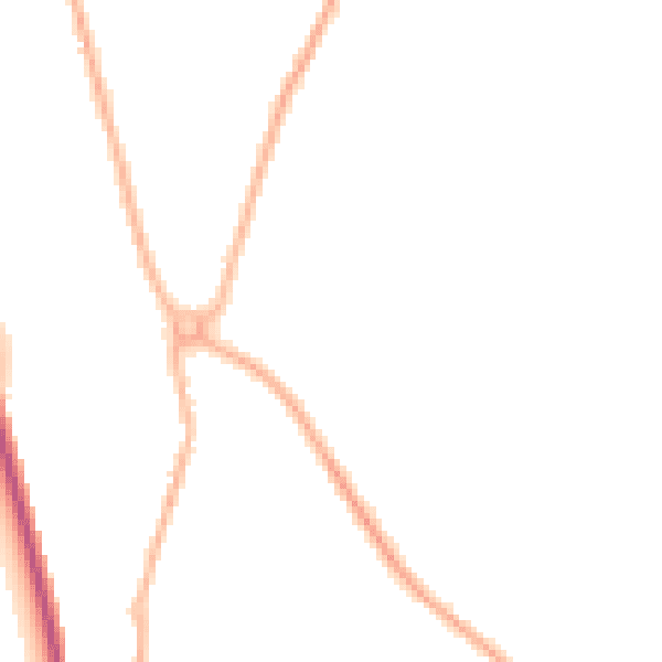 Night-time road noise heatmap for SY11 3PA