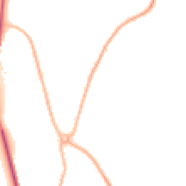 Night-time road noise heatmap for SY11 3PJ