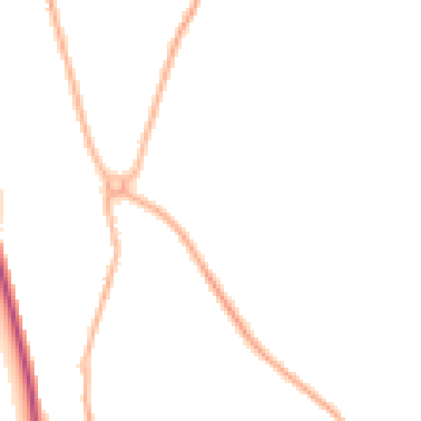 Night-time road noise heatmap for SY11 3PR
