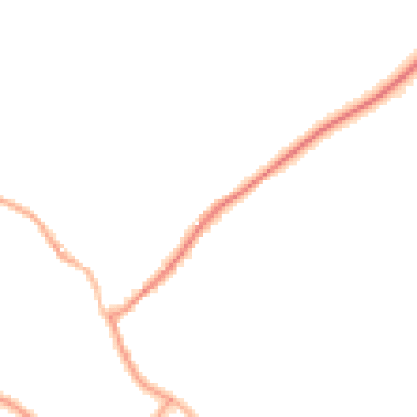Night-time road noise heatmap for SY11 4DP