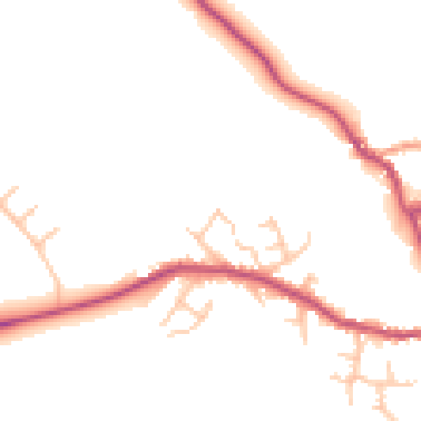 Daytime road noise heatmap for SY11 4DS