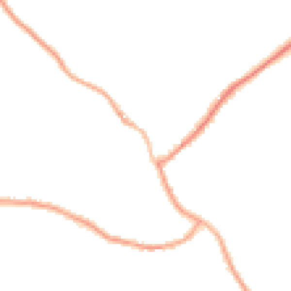 Night-time road noise heatmap for SY11 4DU