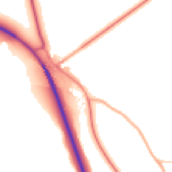 Daytime road noise heatmap for SY11 4EF