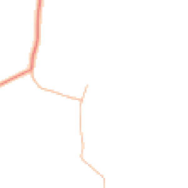 Daytime road noise heatmap for SY11 4JQ