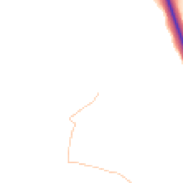 Daytime road noise heatmap for SY11 4LA