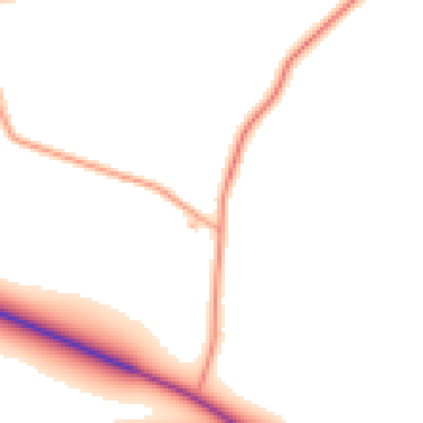 Daytime road noise heatmap for SY11 4LR