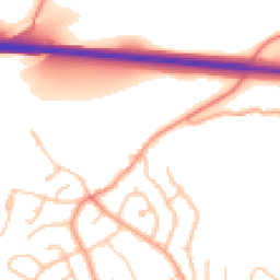 Daytime road noise heatmap for SY3 0AF