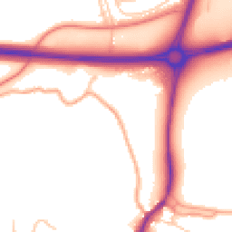 Daytime road noise heatmap for SY3 0AL