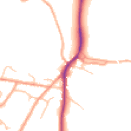 Daytime road noise heatmap for SY3 0DN