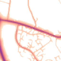 Daytime road noise heatmap for SY3 5AP