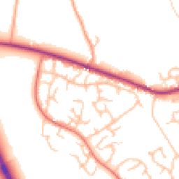 Daytime road noise heatmap for SY3 5AS