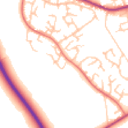 Daytime road noise heatmap for SY3 5HA